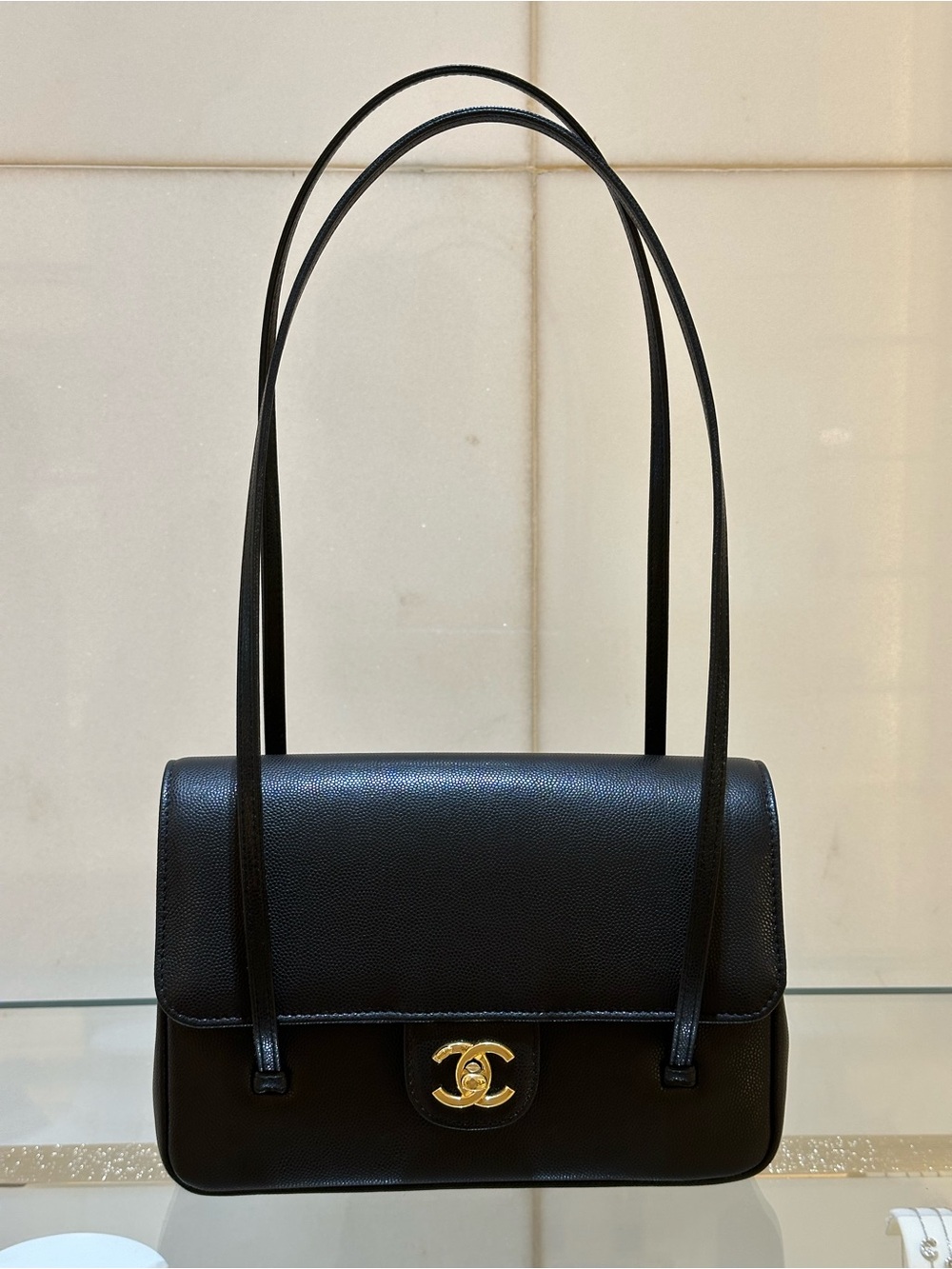 CHANEL Preppy Coco Shoulder Bag Small Size
